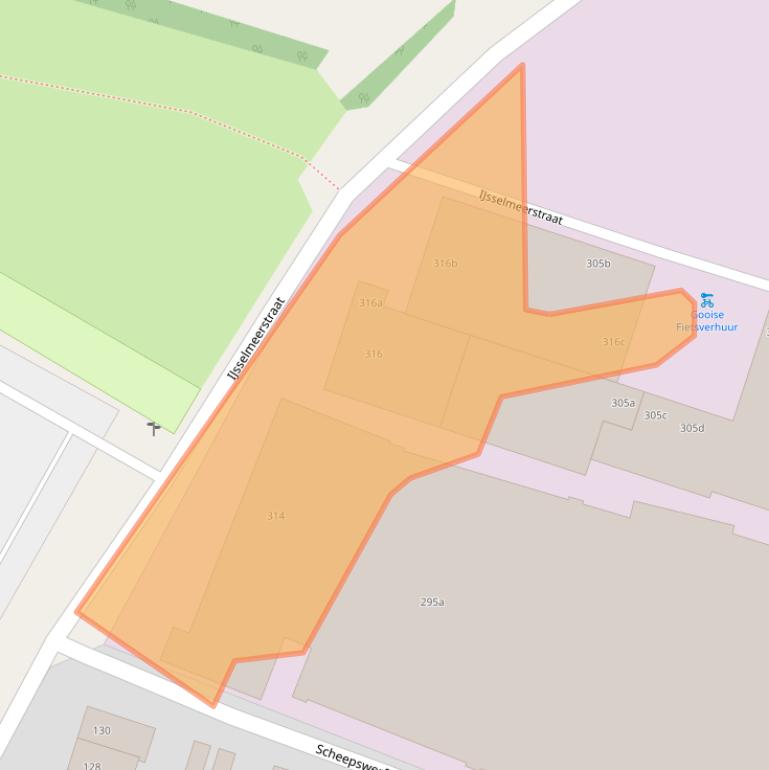 Kaart van postcodegebied 1271GE.