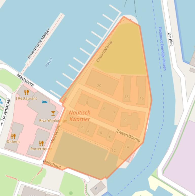 Kaart van postcodegebied 1271GK.