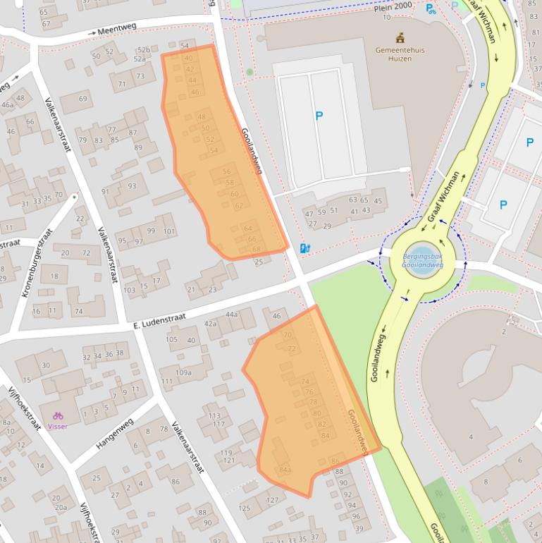 Kaart van postcodegebied 1271KZ.