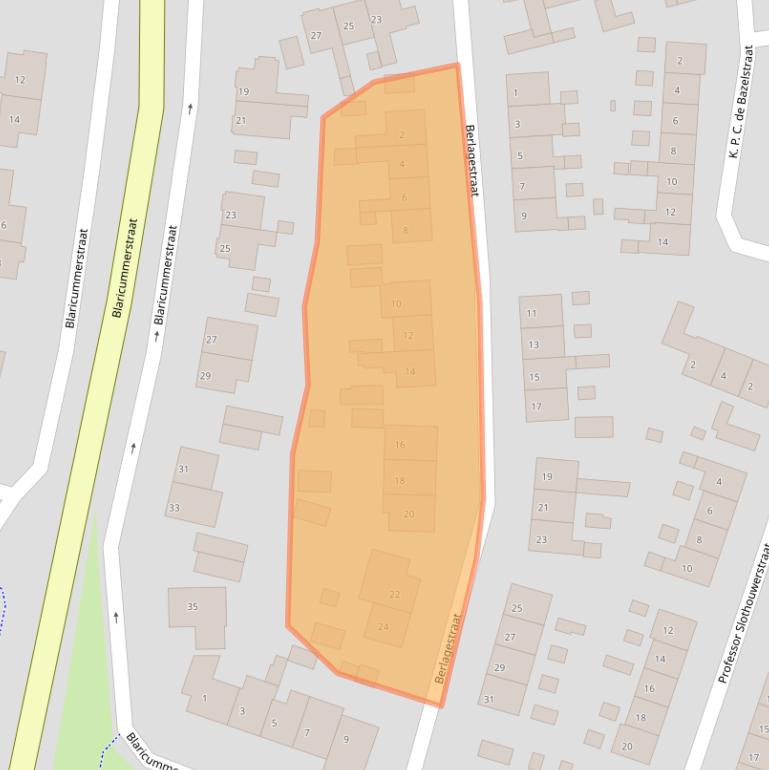 Kaart van postcodegebied 1271LK.