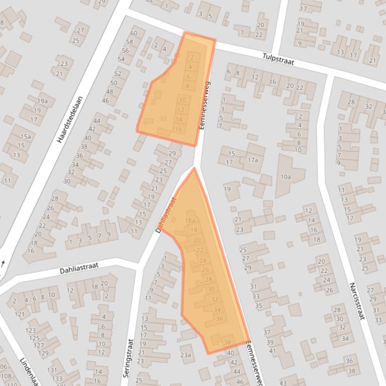 Kaart van postcodegebied 1271LV.