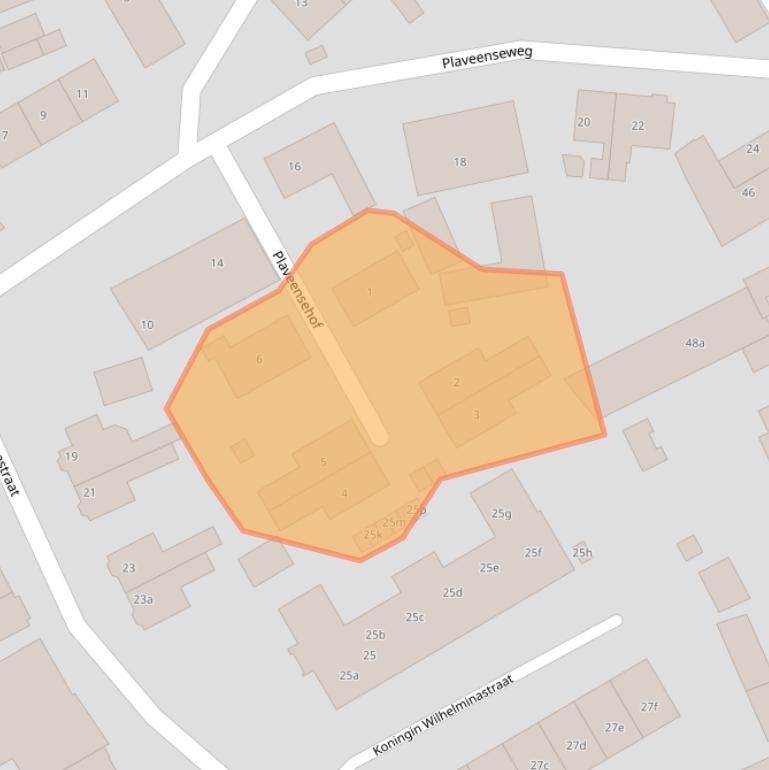 Kaart van postcodegebied 1271MA.