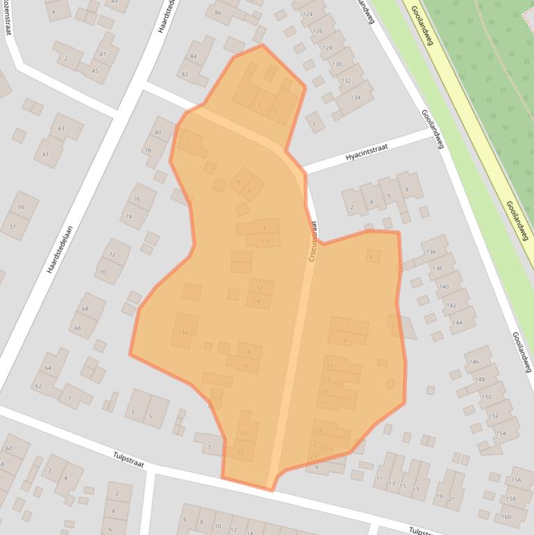 Kaart van postcodegebied 1271NR.