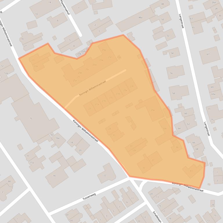 Kaart van postcodegebied 1271PG.