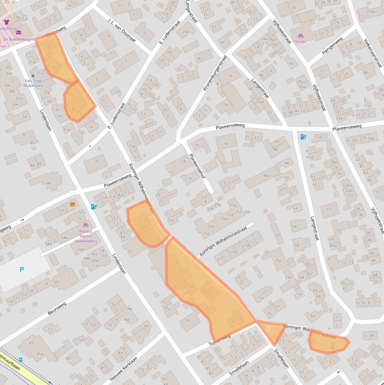 Kaart van postcodegebied 1271PH.