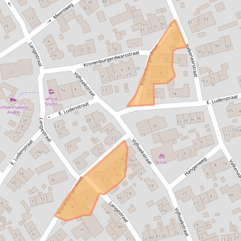 Kaart van postcodegebied 1271PK.