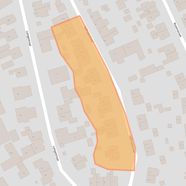 Kaart van postcodegebied 1271PP.
