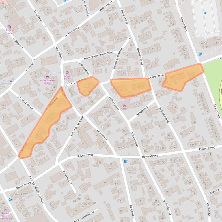 Kaart van postcodegebied 1271PT.
