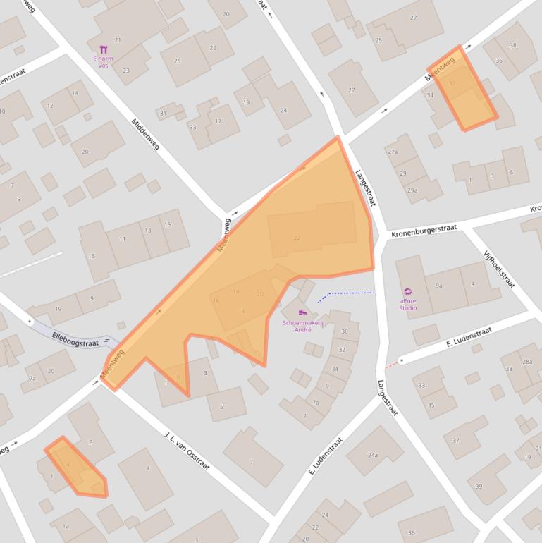 Kaart van postcodegebied 1271PW.