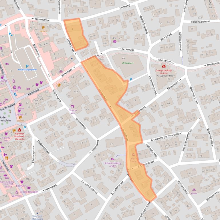 Kaart van postcodegebied 1271PZ.