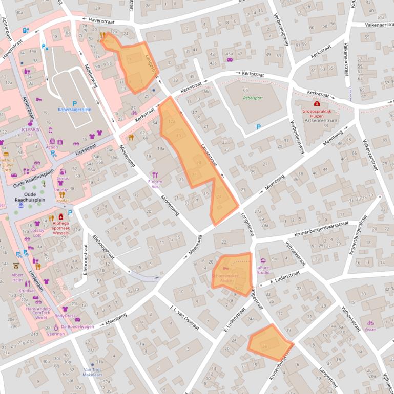 Kaart van postcodegebied 1271RB.