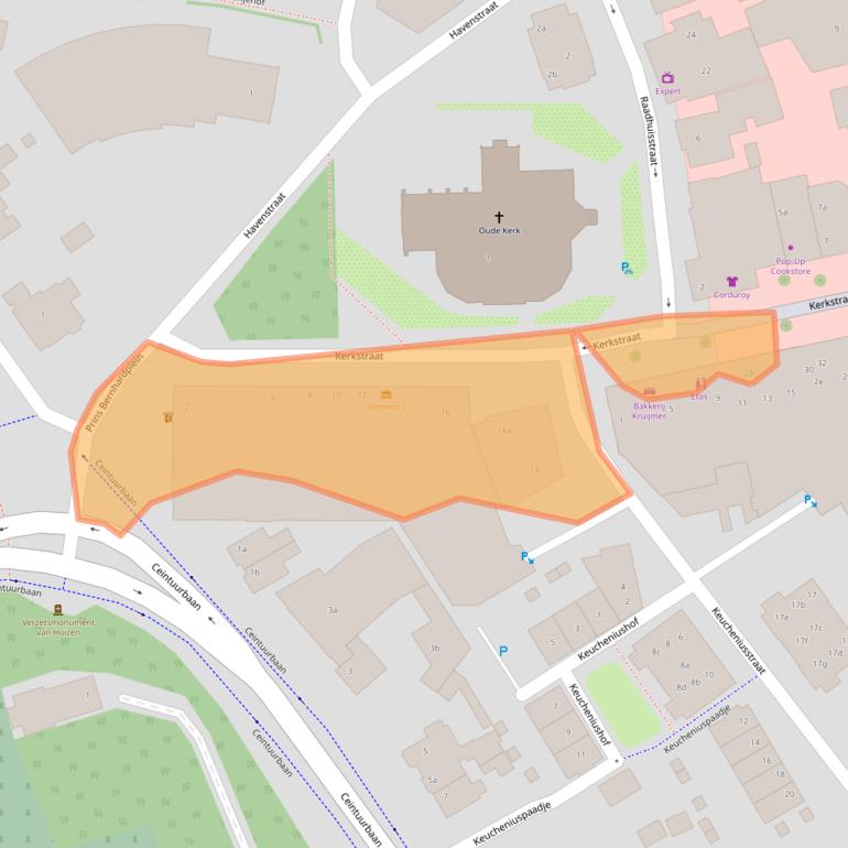 Kaart van postcodegebied 1271RL.