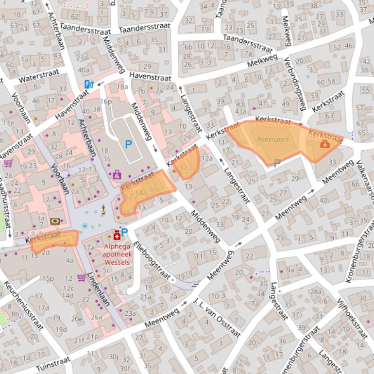 Kaart van postcodegebied 1271RM.