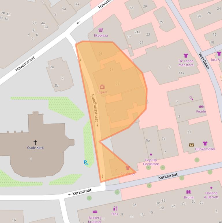 Kaart van postcodegebied 1271RN.