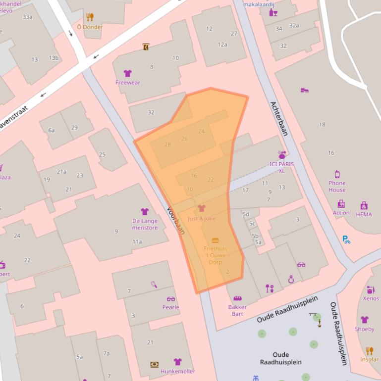 Kaart van postcodegebied 1271RS.