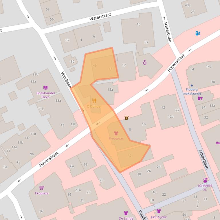 Kaart van postcodegebied 1271RT.