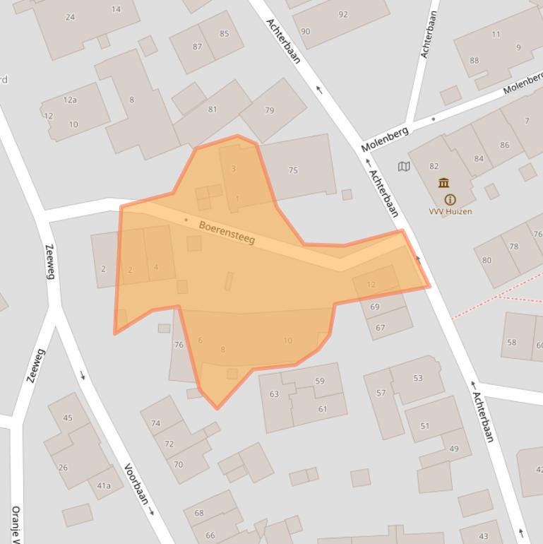 Kaart van postcodegebied 1271RV.