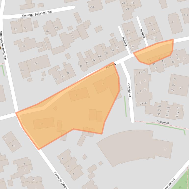 Kaart van postcodegebied 1271RW.