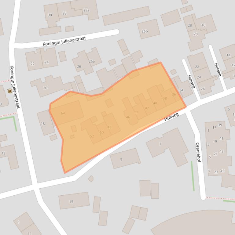 Kaart van postcodegebied 1271RZ.