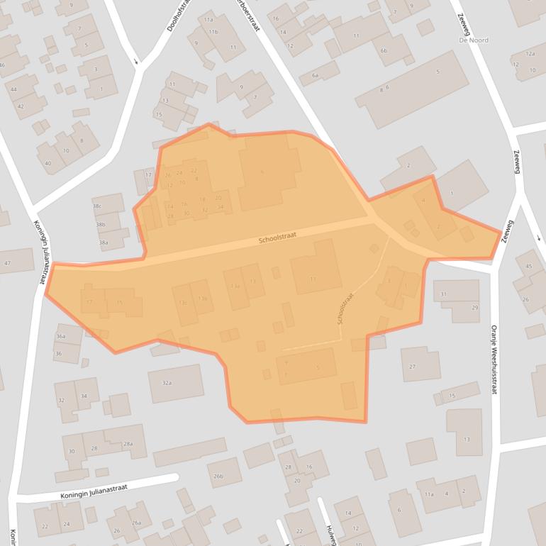 Kaart van postcodegebied 1271SC.