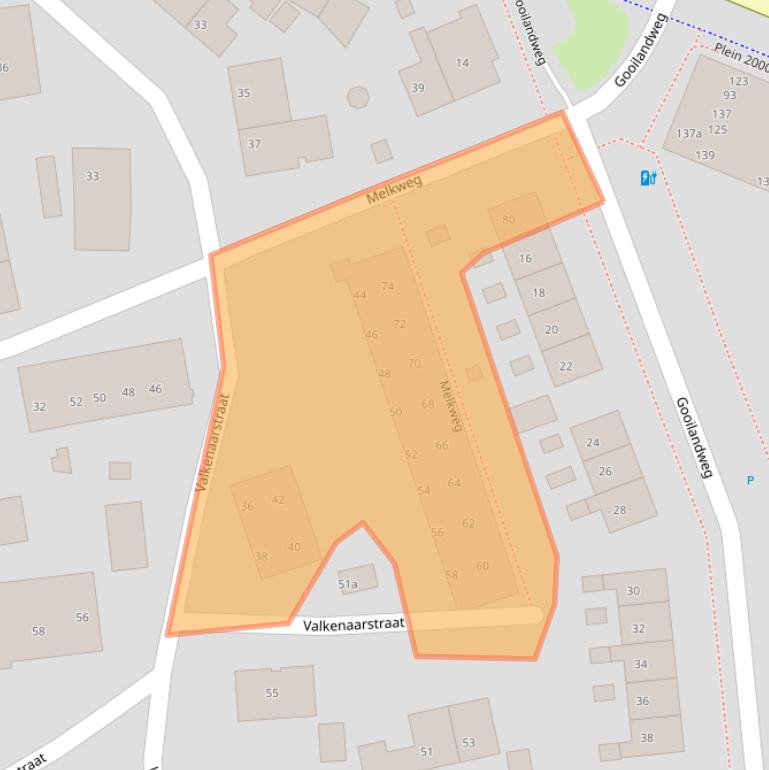 Kaart van postcodegebied 1271TG.