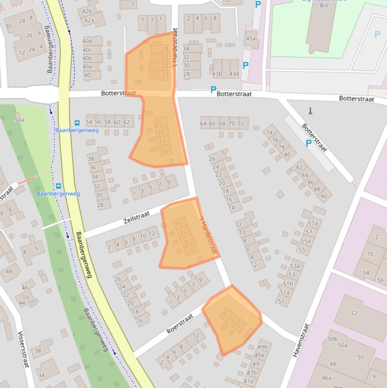 Kaart van postcodegebied 1271TS.