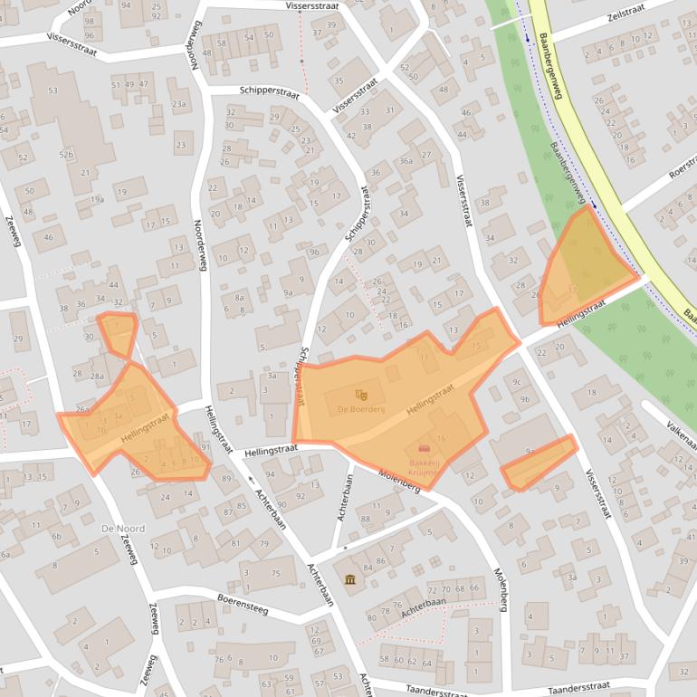 Kaart van postcodegebied 1271VA.