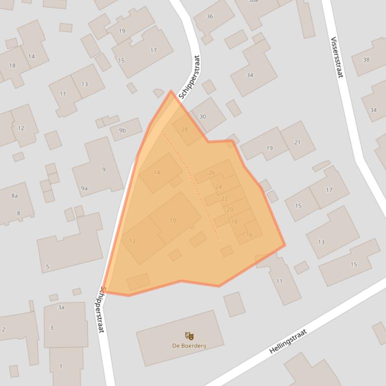 Kaart van postcodegebied 1271VC.