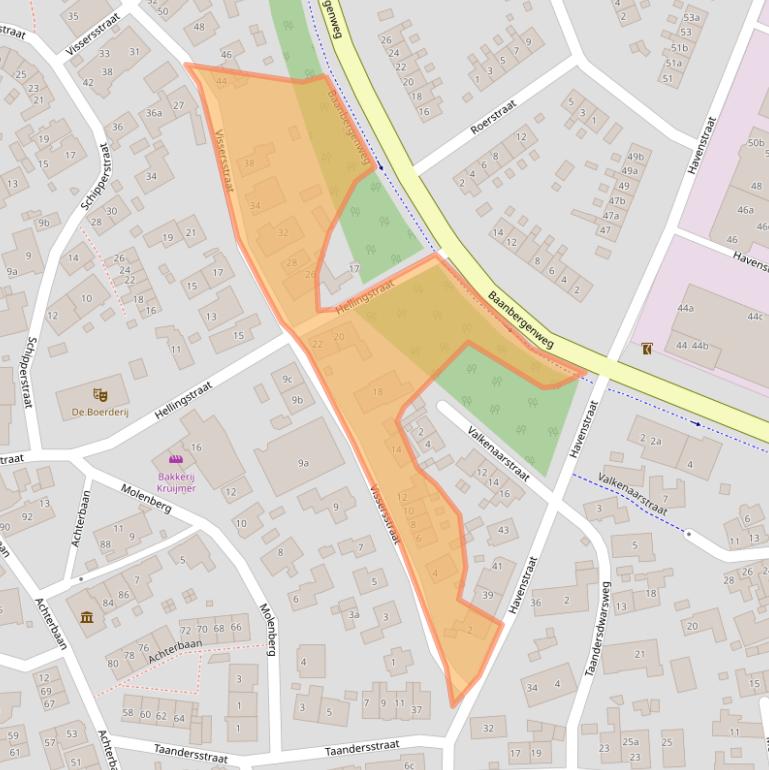 Kaart van postcodegebied 1271VG.