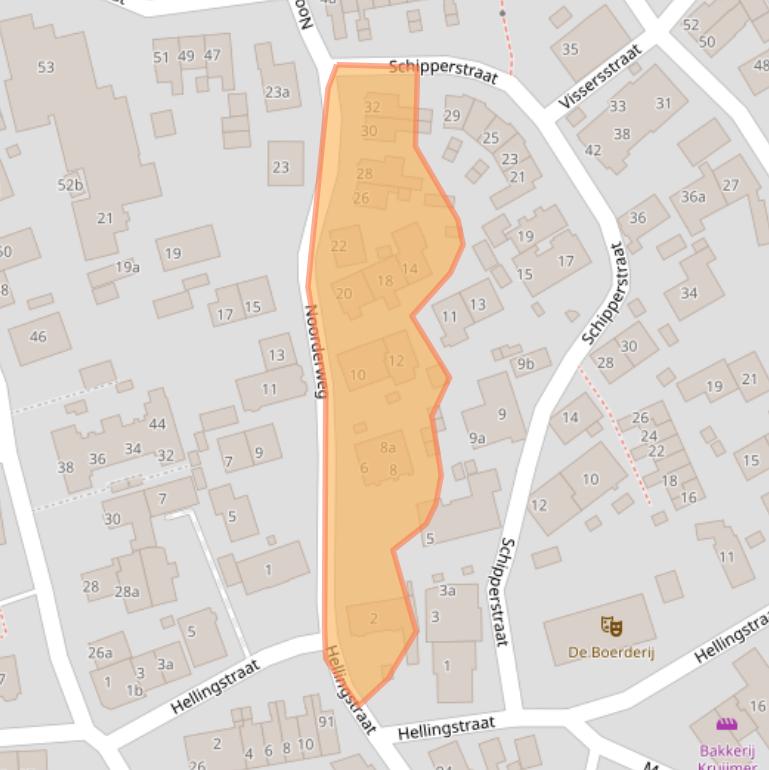 Kaart van postcodegebied 1271VM.