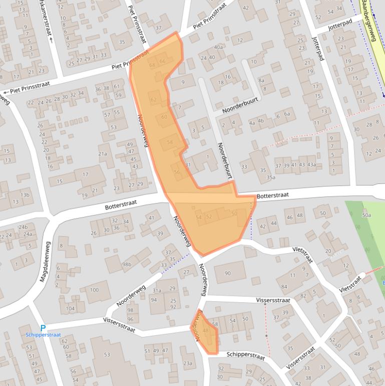 Kaart van postcodegebied 1271VN.