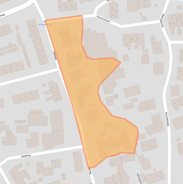 Kaart van postcodegebied 1271VZ.