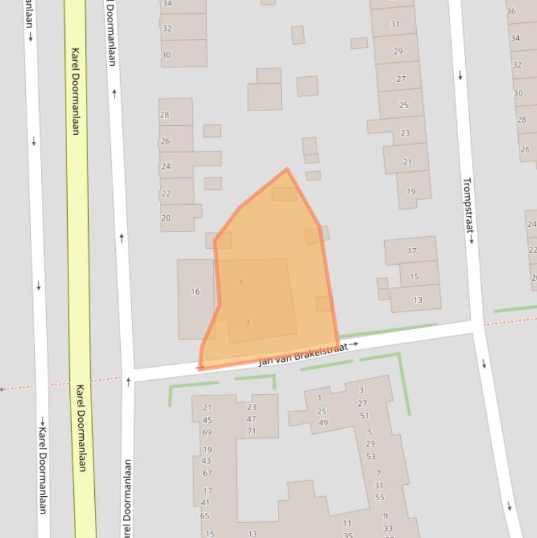 Kaart van postcodegebied 1271WG.