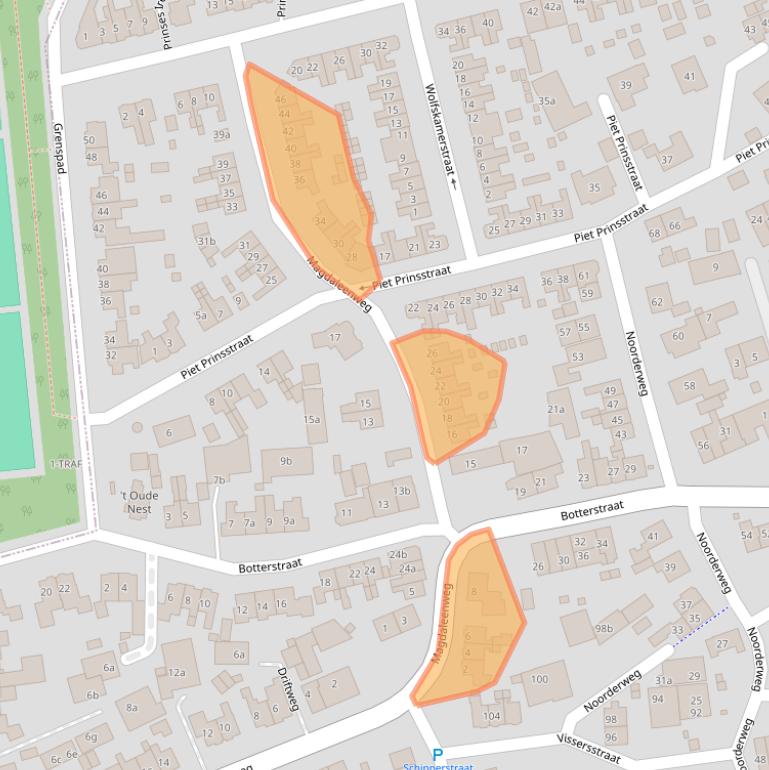 Kaart van postcodegebied 1271XH.
