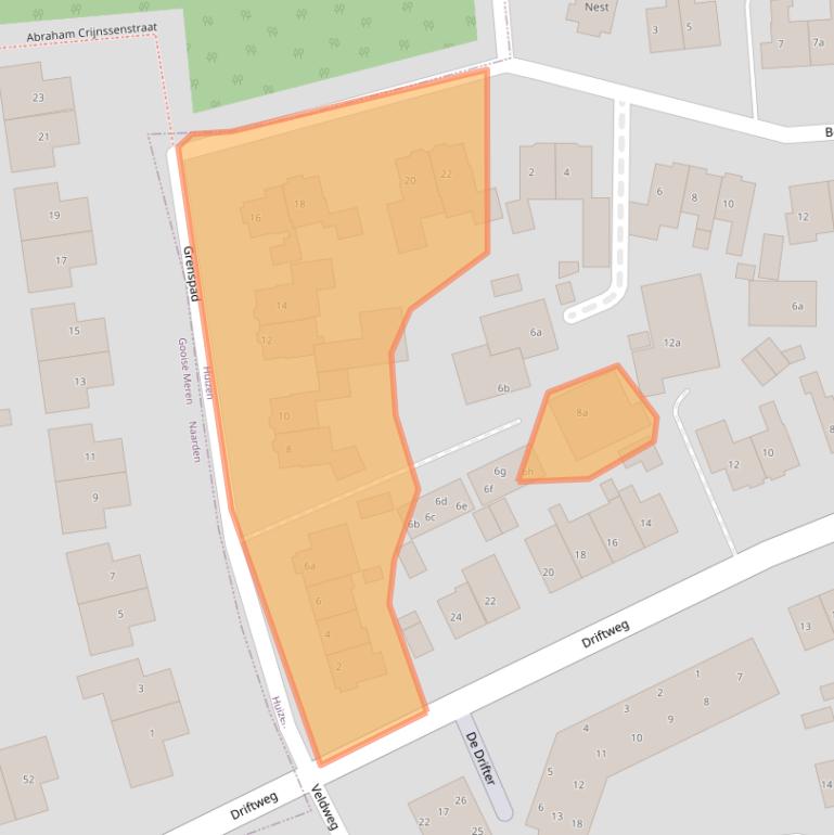 Kaart van postcodegebied 1271XP.