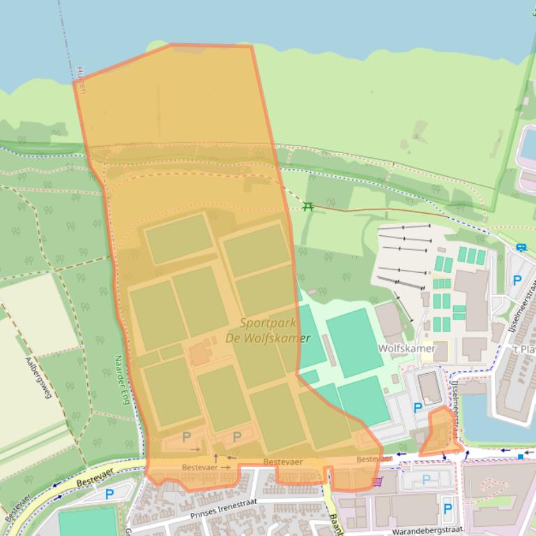 Kaart van postcodegebied 1271XZ.