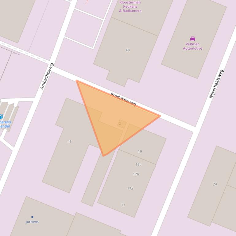 Kaart van postcodegebied 1271YY.