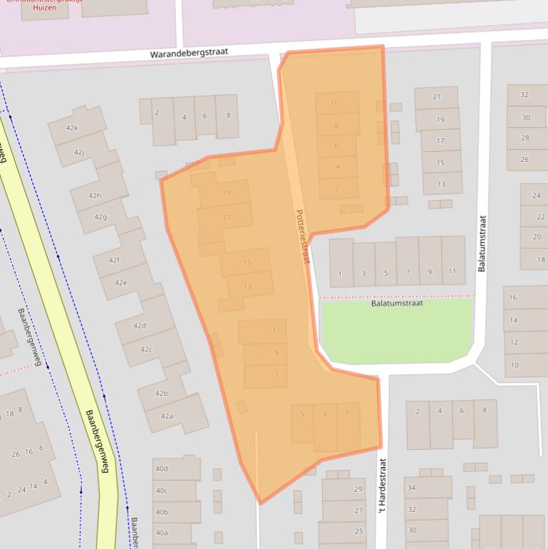 Kaart van postcodegebied 1271ZD.