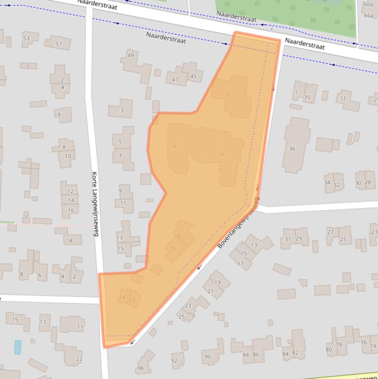 Kaart van postcodegebied 1272BX.