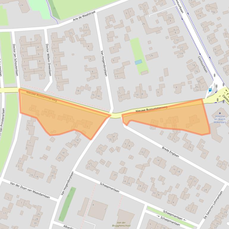 Kaart van postcodegebied 1272CC.