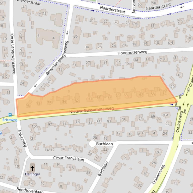 Kaart van postcodegebied 1272CK.