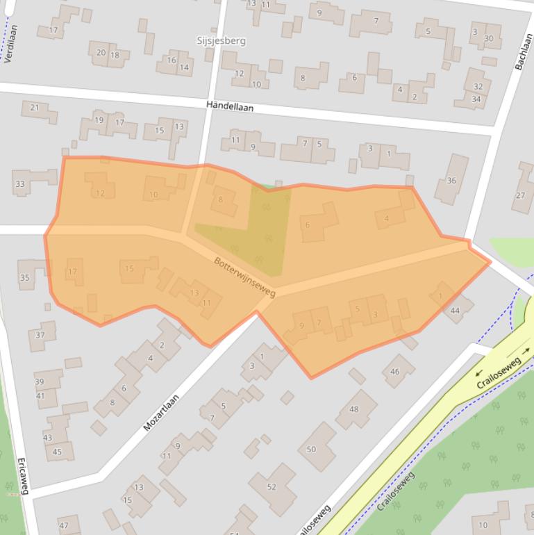 Kaart van postcodegebied 1272EG.