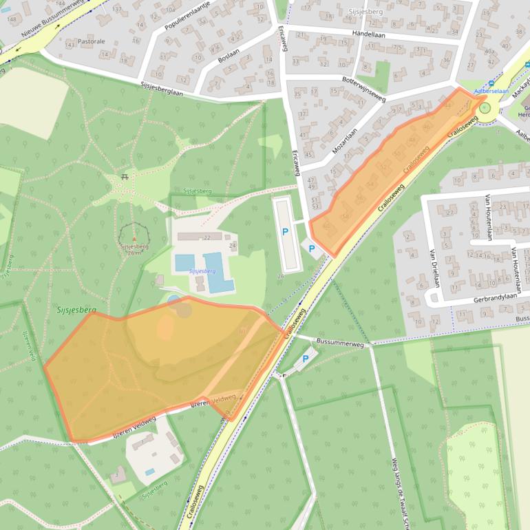 Kaart van postcodegebied 1272EW.