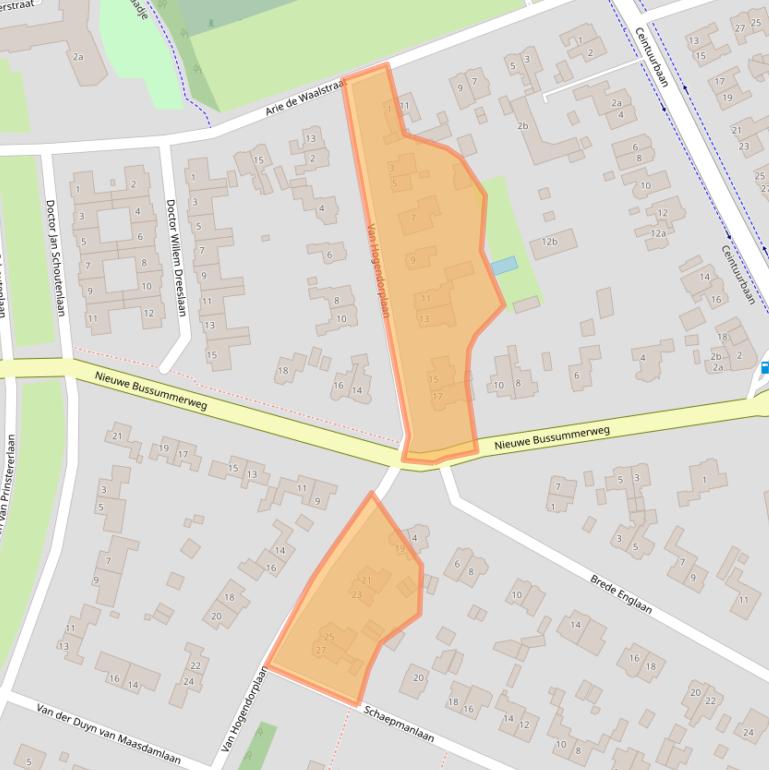 Kaart van postcodegebied 1272GD.