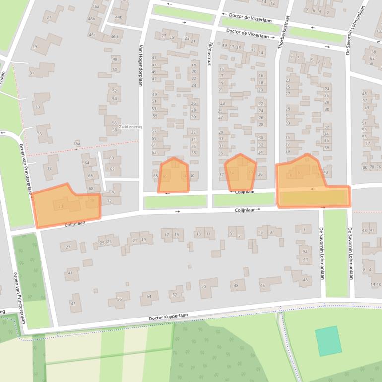 Kaart van postcodegebied 1272GL.