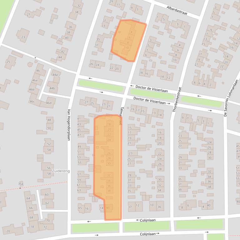 Kaart van postcodegebied 1272HA.