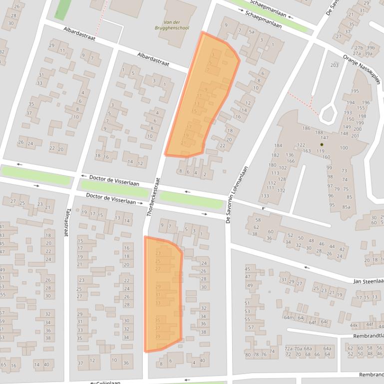 Kaart van postcodegebied 1272HB.