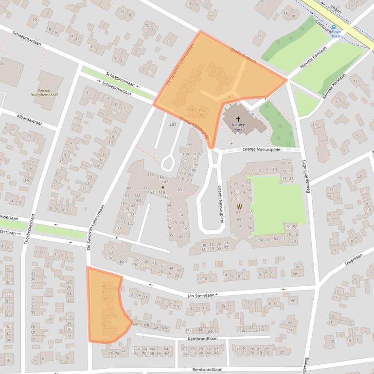 Kaart van postcodegebied 1272HD.