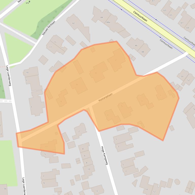 Kaart van postcodegebied 1272HT.