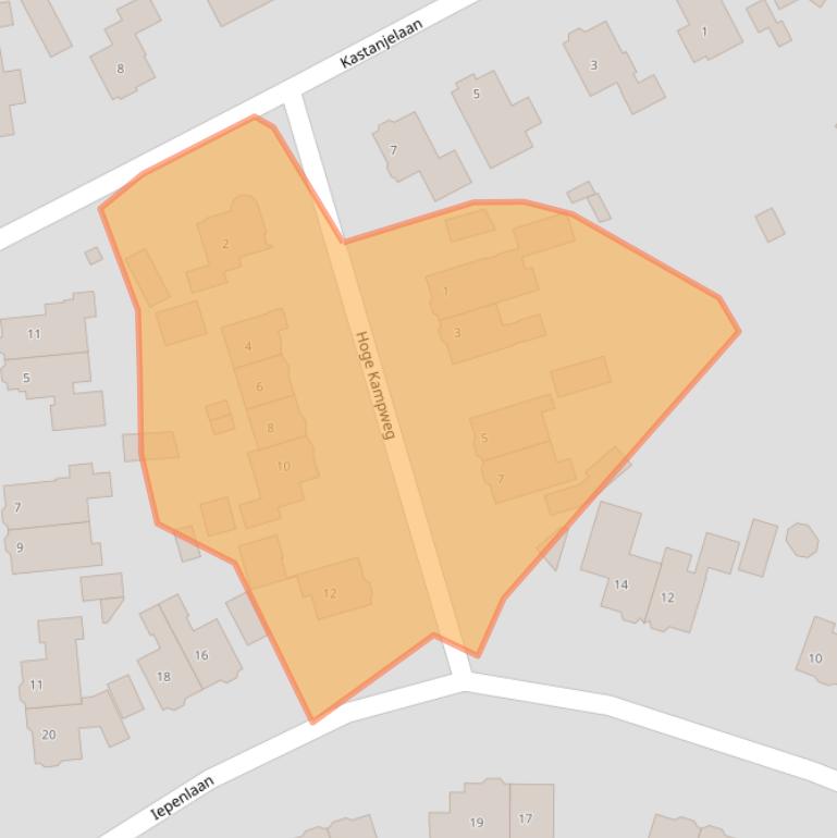 Kaart van postcodegebied 1272HV.